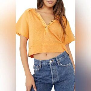 We The Free Orange Crop T-Shirt